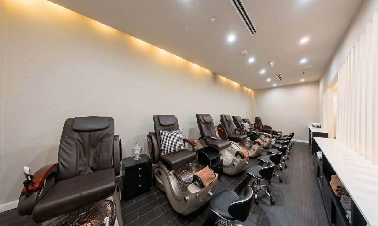 Pedicure chairs at the salon